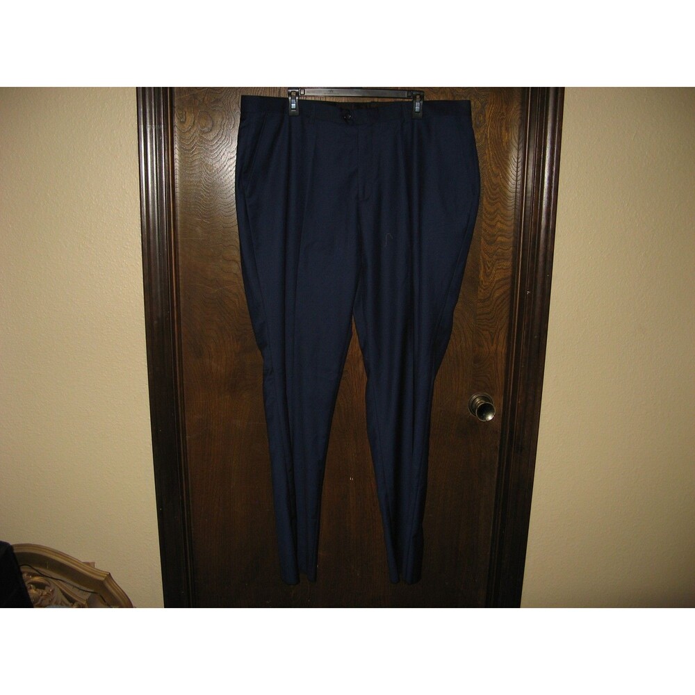 Mens Demantie Tailored Fit Trousers Slacks Pants Blue Size 44  NWOT